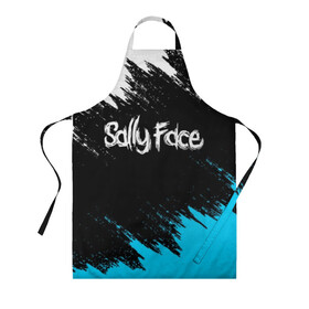 Фартук 3D с принтом SALLY FACE , 100% полиэстер | общий размер — 65 х 85 см, ширина нагрудника — 26 см, горловина — 53 см, длина завязок — 54 см, общий обхват в поясе — 173 см. Принт на завязках и на горловине наносится с двух сторон, на основной части фартука — только с внешней стороны | face | game | horror | larry | sally | sally face | sanity s fall | брызги | игра | краски | ларри | мальчик с протезом | салли | салли фейс | ужасы