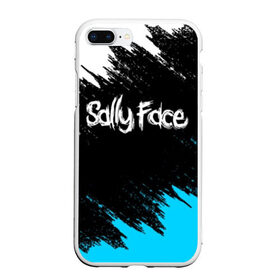 Чехол для iPhone 7Plus/8 Plus матовый с принтом SALLY FACE , Силикон | Область печати: задняя сторона чехла, без боковых панелей | Тематика изображения на принте: face | game | horror | larry | sally | sally face | sanity s fall | брызги | игра | краски | ларри | мальчик с протезом | салли | салли фейс | ужасы