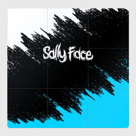 Магнитный плакат 3Х3 с принтом SALLY FACE , Полимерный материал с магнитным слоем | 9 деталей размером 9*9 см | Тематика изображения на принте: face | game | horror | larry | sally | sally face | sanity s fall | брызги | игра | краски | ларри | мальчик с протезом | салли | салли фейс | ужасы