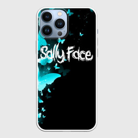 Чехол для iPhone 13 Pro Max с принтом SALLY FACE ,  |  | Тематика изображения на принте: face | game | horror | larry | sally | sally face | sanity s fall | бабочки | игра | ларри | мальчик с протезом | салли | салли фейс | ужасы