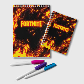 Блокнот с принтом FORTNITE FIRE STORM , 100% бумага | 48 листов, плотность листов — 60 г/м2, плотность картонной обложки — 250 г/м2. Листы скреплены удобной пружинной спиралью. Цвет линий — светло-серый
 | Тематика изображения на принте: 2019 | armor | armour | cybersport | esport | fire | flame | fortnite | game | llama | logo | броня | игра | киберспорт | лама | огонь | фиолетовый | фирменные цвета | фортнайт