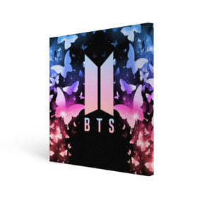 Холст квадратный с принтом BTS BUTTERFLIES , 100% ПВХ |  | Тематика изображения на принте: bangtan boys | bt21 | bts | bts army | bts stickers | butterflies | j hope | jimin | jin | jungkook | k pop | rap monster | rapmon | suga | v | бабочки | бтс | корея | стикеры bts