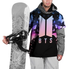 Накидка на куртку 3D с принтом BTS BUTTERFLIES , 100% полиэстер |  | bangtan boys | bt21 | bts | bts army | bts stickers | butterflies | j hope | jimin | jin | jungkook | k pop | rap monster | rapmon | suga | v | бабочки | бтс | корея | стикеры bts