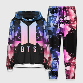 Мужской костюм 3D (с толстовкой) с принтом BTS BUTTERFLIES ,  |  | bangtan boys | bt21 | bts | bts army | bts stickers | butterflies | j hope | jimin | jin | jungkook | k pop | rap monster | rapmon | suga | v | бабочки | бтс | корея | стикеры bts