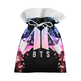 Подарочный 3D мешок с принтом BTS BUTTERFLIES , 100% полиэстер | Размер: 29*39 см | bangtan boys | bt21 | bts | bts army | bts stickers | butterflies | j hope | jimin | jin | jungkook | k pop | rap monster | rapmon | suga | v | бабочки | бтс | корея | стикеры bts