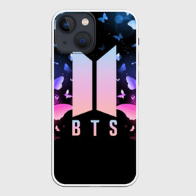 Чехол для iPhone 13 mini с принтом BTS BUTTERFLIES ,  |  | bangtan boys | bt21 | bts | bts army | bts stickers | butterflies | j hope | jimin | jin | jungkook | k pop | rap monster | rapmon | suga | v | бабочки | бтс | корея | стикеры bts