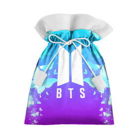 Подарочный 3D мешок с принтом BTS BUTTERFLIES , 100% полиэстер | Размер: 29*39 см | bangtan boys | bt21 | bts | bts army | bts stickers | butterflies | j hope | jimin | jin | jungkook | k pop | rap monster | rapmon | suga | v | бабочки | бтс | корея | стикеры bts