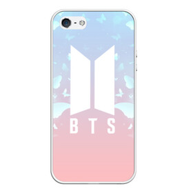 Чехол для iPhone 5/5S матовый с принтом BTS BUTTERFLIES , Силикон | Область печати: задняя сторона чехла, без боковых панелей | bangtan boys | bt21 | bts | bts army | bts stickers | butterflies | j hope | jimin | jin | jungkook | k pop | rap monster | rapmon | suga | v | бабочки | бтс | корея | стикеры bts