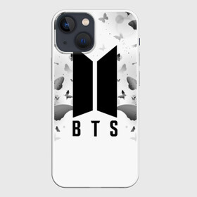 Чехол для iPhone 13 mini с принтом BTS BUTTERFLIES ,  |  | bangtan boys | bt21 | bts | bts army | bts stickers | butterflies | j hope | jimin | jin | jungkook | k pop | rap monster | rapmon | suga | v | бабочки | бтс | корея | стикеры bts