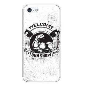 Чехол для iPhone 5/5S матовый с принтом Gun show , Силикон | Область печати: задняя сторона чехла, без боковых панелей | bodybuilding | diet | exercise | fitness | gym | heath | motivation | muscle | phil | training | workout | бодибилдинг | мотивация | спорт | трансформация | фитнес | эстетичный