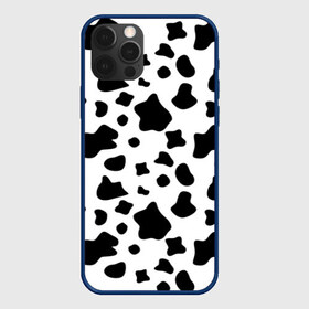 Чехол для iPhone 12 Pro Max с принтом Корова , Силикон |  | animal | black white | cow | pattern | животное | кавай | корова | паттерн | пятна | черно белое