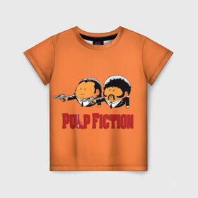 Детская футболка 3D с принтом Pulp Fiction - Art 2 , 100% гипоаллергенный полиэфир | прямой крой, круглый вырез горловины, длина до линии бедер, чуть спущенное плечо, ткань немного тянется | art | film | movie | pulp fiction | tarantino | кино | криминальное чтиво | приколы | тарантино | фильмы