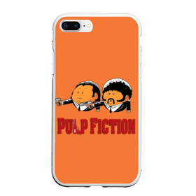 Чехол для iPhone 7Plus/8 Plus матовый с принтом Pulp Fiction - Art 2 , Силикон | Область печати: задняя сторона чехла, без боковых панелей | art | film | movie | pulp fiction | tarantino | кино | криминальное чтиво | приколы | тарантино | фильмы