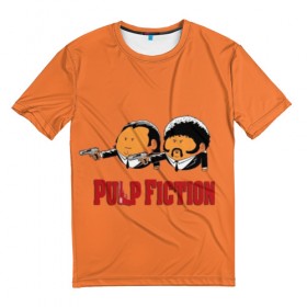 Мужская футболка 3D с принтом Pulp Fiction - Art 2 , 100% полиэфир | прямой крой, круглый вырез горловины, длина до линии бедер | Тематика изображения на принте: art | film | movie | pulp fiction | tarantino | кино | криминальное чтиво | приколы | тарантино | фильмы