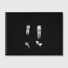Альбом для рисования с принтом Pulp Fiction - Art 3 , 100% бумага
 | матовая бумага, плотность 200 мг. | art | film | movie | pulp fiction | tarantino | кино | криминальное чтиво | приколы | тарантино | фильмы