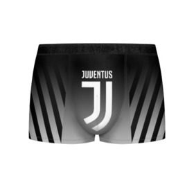 Мужские трусы 3D с принтом JUVENTUS , 50% хлопок, 50% полиэстер | классическая посадка, на поясе мягкая тканевая резинка | 