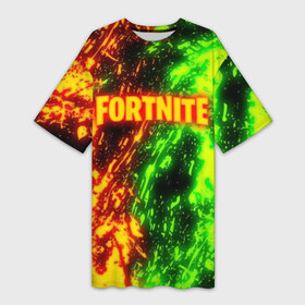 Платье-футболка 3D с принтом FORTNITE TOXIC FLAME ,  |  | 2019 | cybersport | esport | fire | flame | fortnite | game | logo | toxic flame | броня | игра | киберспорт | огонь | фиолетовый | фирменные цвета | фортнайт