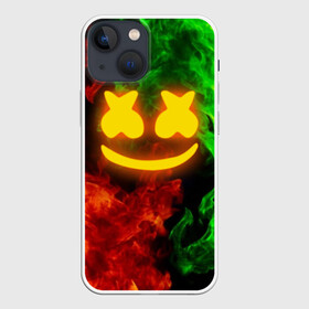 Чехол для iPhone 13 mini с принтом MARSHMELLO TOXIC | МАРШМЕЛЛО ТОКСИК ,  |  | dj | fire | flame | marshmello | toxic flame | usa | америка | клубная музыка | маршмелло | музыка | музыкант | огонь