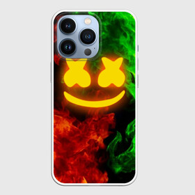 Чехол для iPhone 13 Pro с принтом MARSHMELLO TOXIC | МАРШМЕЛЛО ТОКСИК ,  |  | dj | fire | flame | marshmello | toxic flame | usa | америка | клубная музыка | маршмелло | музыка | музыкант | огонь