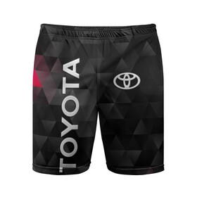 Мужские шорты 3D спортивные с принтом Toyota ,  |  | toyota | абстракция | авто | автомобиль | лого | логотип | машина | таета | тоета | тойота