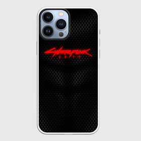 Чехол для iPhone 13 Pro Max с принтом КОСТЮМ CYBERPUNK 2077 | КИБЕРПАНК 2077 ,  |  | Тематика изображения на принте: abstraction | cyber | cyberpunk | cyberpunk 2077 | future | geometry | hack | hexagon | neon | night city | samurai | sci | techno | texture | абстракция | андроиды | безумие | броня | будущее | геометрия | кибер | краски | логотип | неон | неоновый | роб