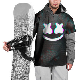 Накидка на куртку 3D с принтом MARSHMELLO , 100% полиэстер |  | dj | glitch | marshmello | usa | америка | глитч | клубная музыка | маршмелло | музыка | музыкант
