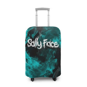 Чехол для чемодана 3D с принтом SALLY FACE , 86% полиэфир, 14% спандекс | двустороннее нанесение принта, прорези для ручек и колес | face | fire | flame | game | horror | larry | sally | sally face | sanity s fall | игра | ларри | мальчик с протезом | огонь | салли | салли фейс | ужасы