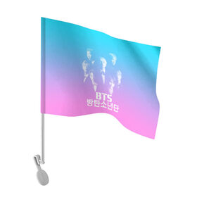 Флаг для автомобиля с принтом BTS TEAM , 100% полиэстер | Размер: 30*21 см | bangtan boys | bt21 | bts | bts army | bts stickers | j hope | jimin | jin | jungkook | k pop | rap monster | rapmon | suga | v | бтс | корея | стикеры bts