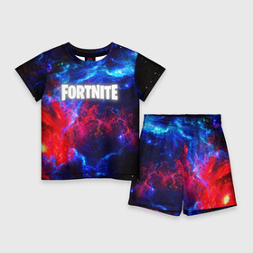 Детский костюм с шортами 3D с принтом FORTNITE SPACE ,  |  | 2019 | armor | colors | cybersport | esport | fortnite | galaxy | game | llama | logo | paints | space | абстракция | броня | вселенная | галактика | звезда | звезды | игра | киберспорт | космическ