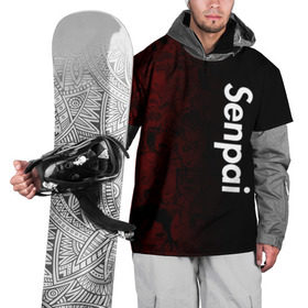 Накидка на куртку 3D с принтом Senpai (Ahegao) , 100% полиэстер |  | 2 versia | ahegao | anime | manga | paint | red | sempai | senpai | sup | supreme | trend | white | аниме | белый | манга | семпай | сенпай | суп | суприм