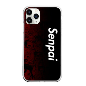 Чехол для iPhone 11 Pro матовый с принтом Senpai (Ahegao) , Силикон |  | Тематика изображения на принте: 2 versia | ahegao | anime | manga | paint | red | sempai | senpai | sup | supreme | trend | white | аниме | белый | манга | семпай | сенпай | суп | суприм