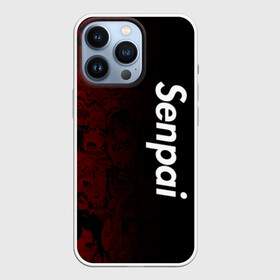 Чехол для iPhone 13 Pro с принтом Senpai (Ahegao) ,  |  | 2 versia | ahegao | anime | manga | paint | red | sempai | senpai | sup | supreme | trend | white | аниме | белый | манга | семпай | сенпай | суп | суприм