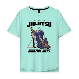 Мужская футболка хлопок Oversize с принтом Джиу-джитсу , 100% хлопок | свободный крой, круглый ворот, “спинка” длиннее передней части | jiu jitsu | джиу джитсу | джиу джицу