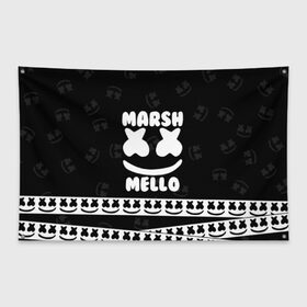 Флаг-баннер с принтом Marshmello 6 , 100% полиэстер | размер 67 х 109 см, плотность ткани — 95 г/м2; по краям флага есть четыре люверса для крепления | dj | fortnite | marshmello | music | дж | зефир | маршмелоу | музыка | форнайт | фортнайт
