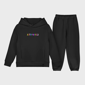 Детский костюм хлопок Oversize с принтом astroworld ,  |  | astroworld | astroworld merch | astroworld travis | merch | travis scott | travis scott astroworld | альбом astroworld | дженнер трэвис скотт | трэвис скотт