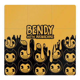 Магнитный плакат 3Х3 с принтом Bendy And The Ink Machine (36) , Полимерный материал с магнитным слоем | 9 деталей размером 9*9 см | bendy | bendy and the ink machine | devil | game | horror | ink | mask | бенди | бенди и чернильная машина | краска | чернила