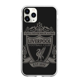 Чехол для iPhone 11 Pro Max матовый с принтом Liverpool - Classic EST 1892 , Силикон |  | Тематика изображения на принте: 0x000000123 | liverpool | ливерпуль