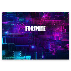 Поздравительная открытка с принтом FORTNITE SEASON 9 , 100% бумага | плотность бумаги 280 г/м2, матовая, на обратной стороне линовка и место для марки
 | 2019 | armor | armour | cybersport | esport | fortnite | game | logo | season 9 | броня | игра | киберспорт | сезон 9 | фиолетовый | фортнайт