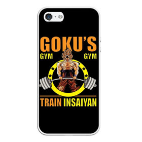 Чехол для iPhone 5/5S матовый с принтом GOKU GYM , Силикон | Область печати: задняя сторона чехла, без боковых панелей | bodybuilding | diet | exercise | fitness | gym | heath | motivation | muscle | phil | training | workout | бодибилдинг | мотивация | спорт | трансформация | фитнес | эстетичный