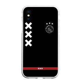 Чехол для iPhone XS Max матовый с принтом Ajax Amsterdam , Силикон | Область печати: задняя сторона чехла, без боковых панелей | Тематика изображения на принте: ajax | амстердам | аякс | футбол