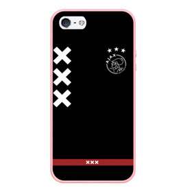 Чехол для iPhone 5/5S матовый с принтом Ajax Amsterdam , Силикон | Область печати: задняя сторона чехла, без боковых панелей | ajax | амстердам | аякс | футбол