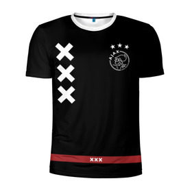 Мужская футболка 3D спортивная с принтом Ajax Amsterdam , 100% полиэстер с улучшенными характеристиками | приталенный силуэт, круглая горловина, широкие плечи, сужается к линии бедра | Тематика изображения на принте: ajax | амстердам | аякс | футбол
