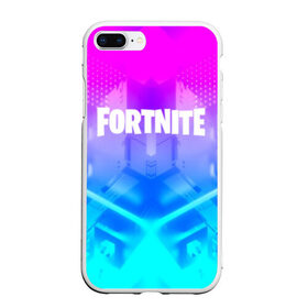 Чехол для iPhone 7Plus/8 Plus матовый с принтом FORTNITE , Силикон | Область печати: задняя сторона чехла, без боковых панелей | 2019 | armor | armour | cybersport | esport | fortnite | game | logo | season 9 | броня | игра | киберспорт | сезон 9 | фиолетовый | фортнайт