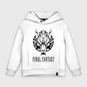 Детское худи Oversize хлопок с принтом FINAL FANTASY , френч-терри — 70% хлопок, 30% полиэстер. Мягкий теплый начес внутри —100% хлопок | боковые карманы, эластичные манжеты и нижняя кромка, капюшон на магнитной кнопке | Тематика изображения на принте: fantasy 7 | fantasy x | fantasy xv | final fantasy | final fantasy 14 | final fantasy 7. | final fantasy xiii | final fantasy xiv | final fantasy xv | final x