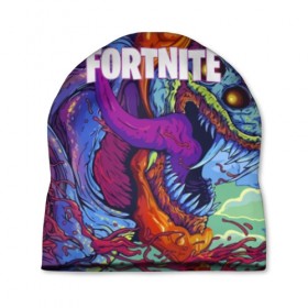 Шапка 3D с принтом FORTNITE HYPERBEAST , 100% полиэстер | универсальный размер, печать по всей поверхности изделия | 2019 | armor | armour | cybersport | esport | fortnite | game | hyperbeast | logo | monster | season 9 | skin | броня | игра | киберспорт | сезон 9 | фиолетовый | фортнайт