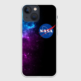 Чехол для iPhone 13 mini с принтом NASA (SPACE) 4.2 ,  |  | nasa | paint | space | звезды | космос | краска | наса | черная дыра