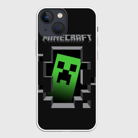 Чехол для iPhone 13 mini с принтом Minecraft ,  |  | funny | mine | minecraft | mods | noob | pro | skins | story | vs | zombie | инди | конструктор | майнкрафт | моды | нуб | скин | скрипер | шахта