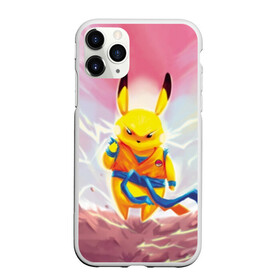 Чехол для iPhone 11 Pro матовый с принтом Dragon Pika , Силикон |  | detective pikachu | pikachu | pokeball | pokemon | гоку | детектив пикачу | пикачу | покебол | покемон