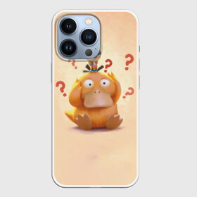 Чехол для iPhone 13 Pro с принтом Псайдак ,  |  | detective pikachu | pikachu | pokeball | pokemon | psyduck | детектив пикачу | пикачу | покебол | покемон | псайдак