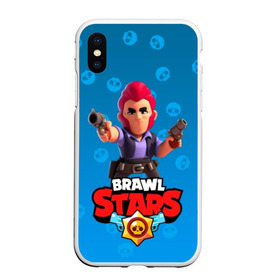 Чехол для iPhone XS Max матовый с принтом Brawl Stars 11 , Силикон | Область печати: задняя сторона чехла, без боковых панелей | android | brawl | brawl stars | clash | clash royale | game | royale | stars | андроид | игра | мобильные игры